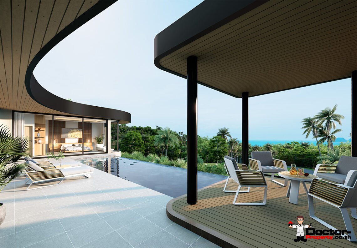 2 Bedroom Sea View Villa in Bang Por, Koh Samui,  For Sale